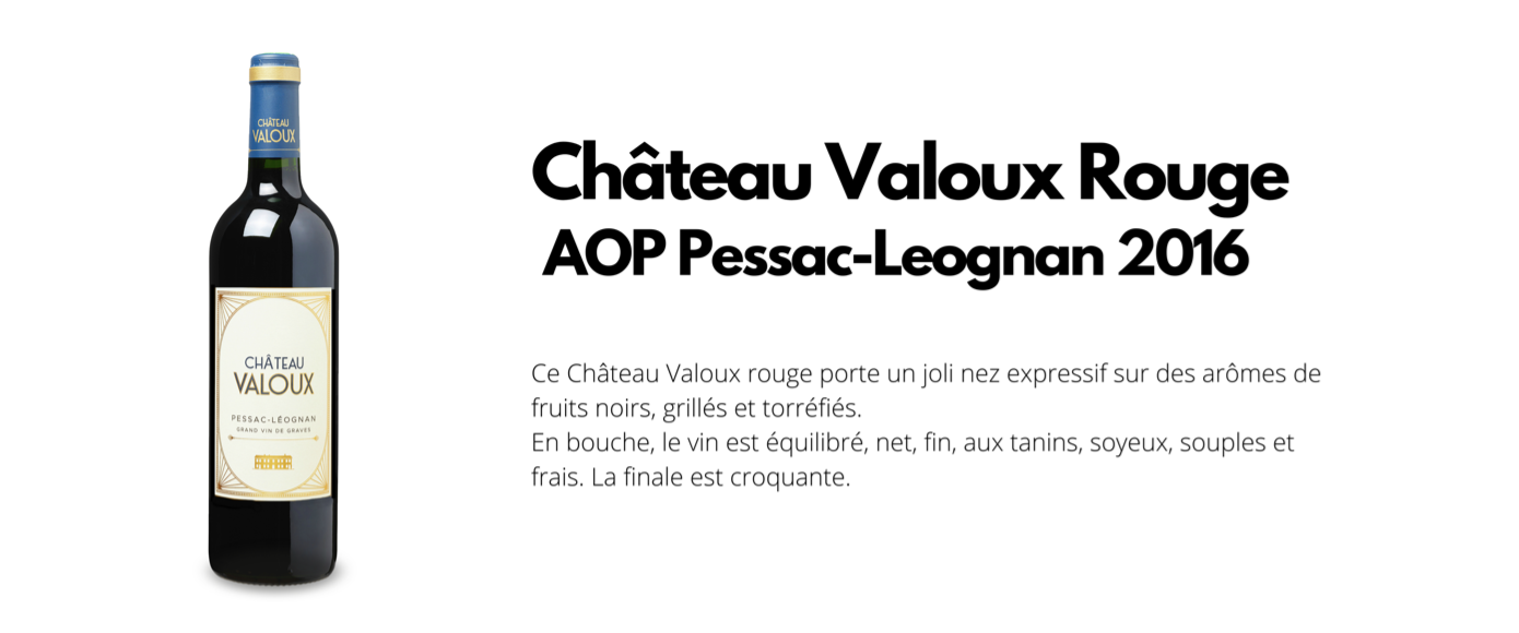 Château Valoux rouge AOP Pessac Leognan
