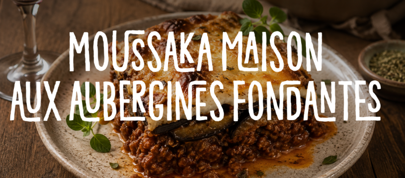 Moussaka maison aux aubergines fondantes