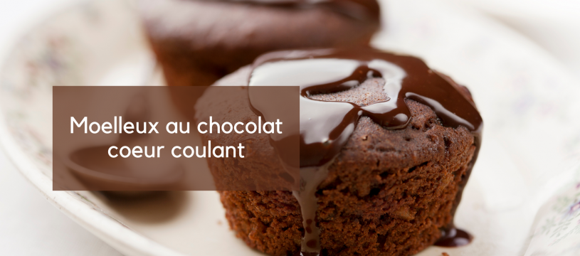 Moelleux au chocolat coeur coulant 