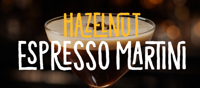 Espresso Martini revisité à la noisette