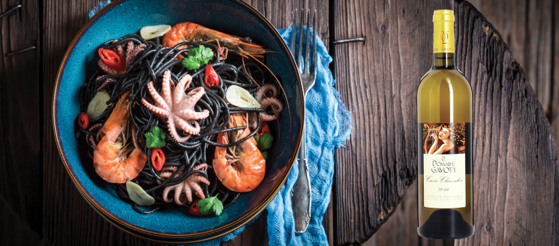 Linguine à l'encre de seiche - La Cuisine Italienne